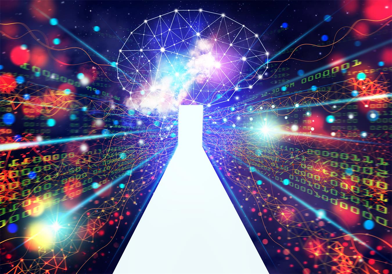 人工智能概念。全球网络和AI.Abstract technological background.jpg